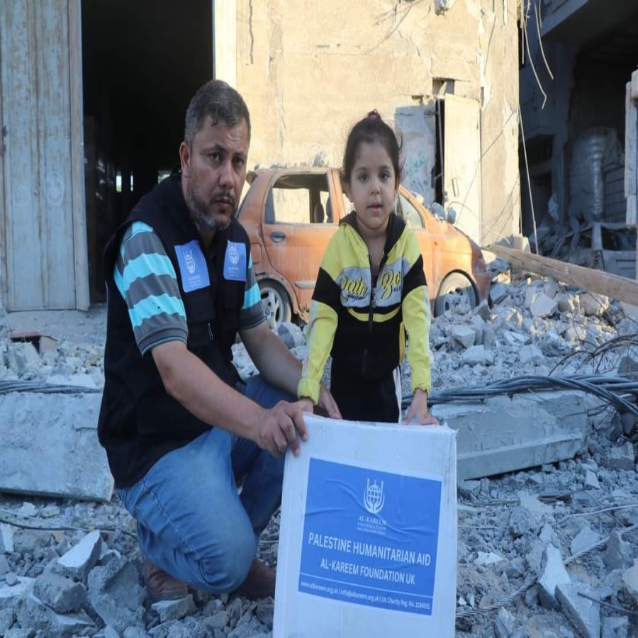 Food packs distribution in northern Gaza