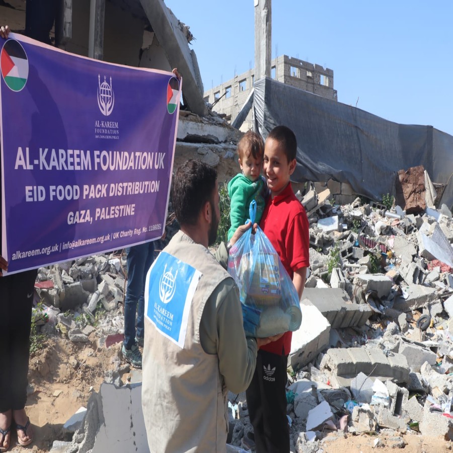 Eid Food Pack Distribution in Gaza