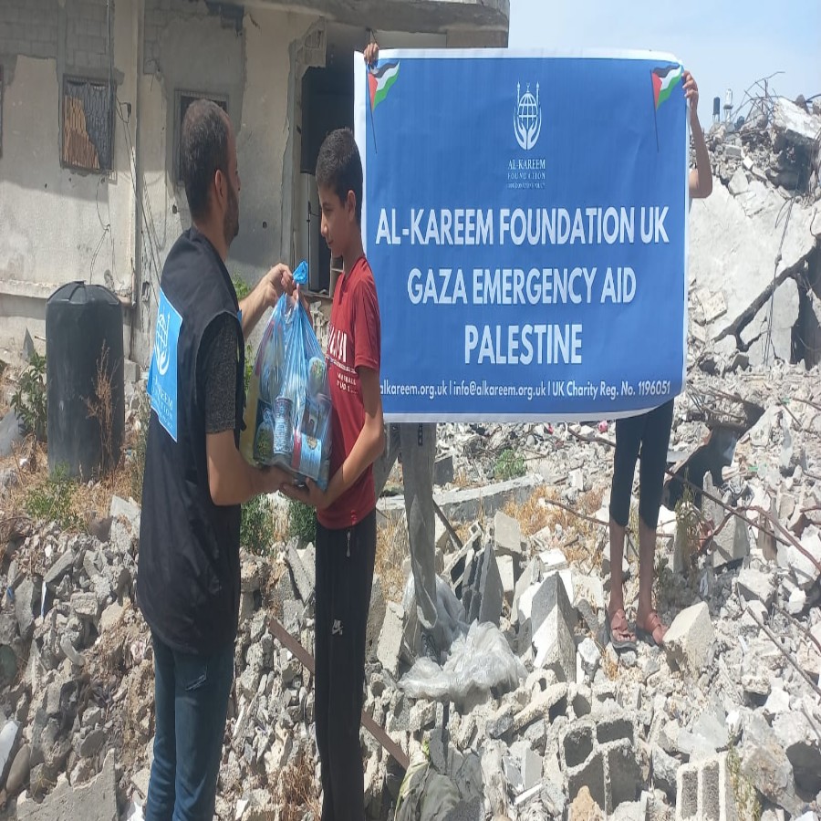 Food Pack Distribution in Gaza