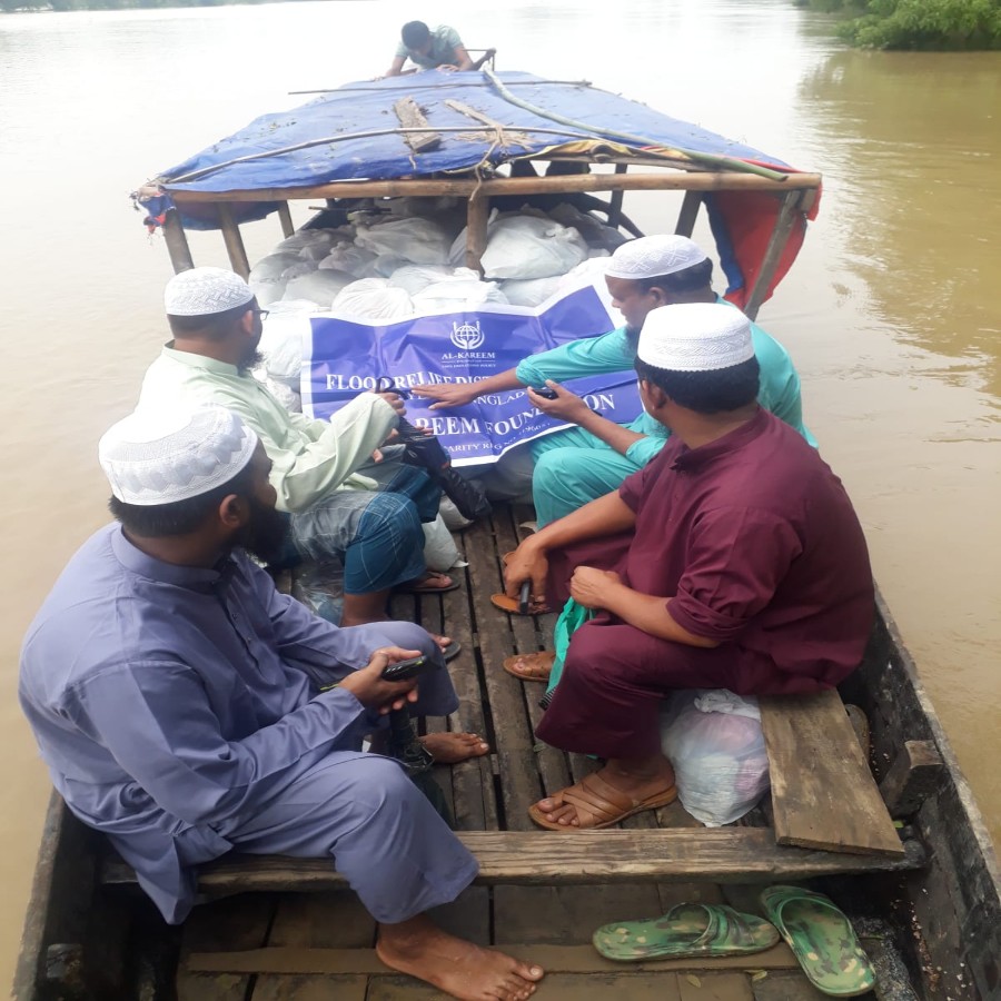 Flood relief distribution in Bangladesh